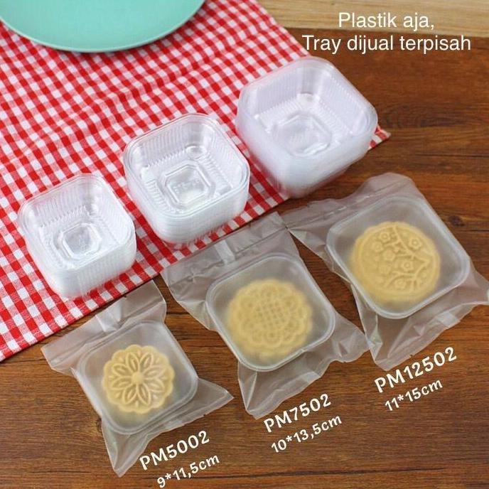 Plastik Kue Mooncake Polos Transparent Doff PM7502