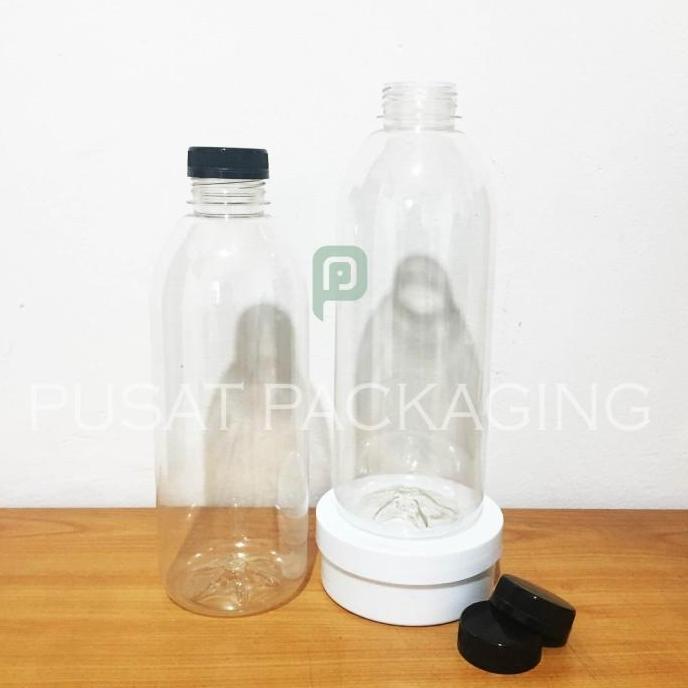 Botol Kale 1 Liter Botol Plastik 1000ml Botol Jus Kopi 1000 ml Tebal