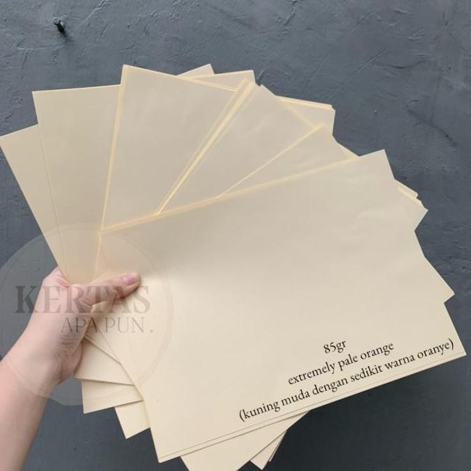 Kertas HVS Warna 85 gsm A4 Extremely Pale Orange Oranye Muda Kuning