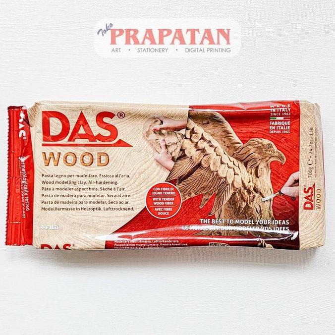 Das Modelling Clay WOOD | Das Clay | Tanah Liat | Pottery