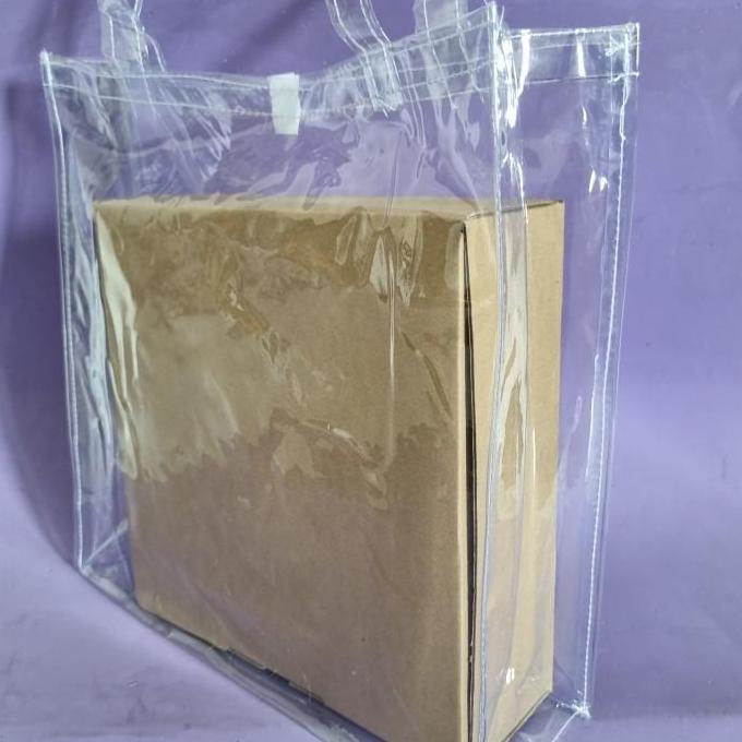 Tas Mika Transparan PVC Hantaran Goodiebag JUMBO Ukuran Besar