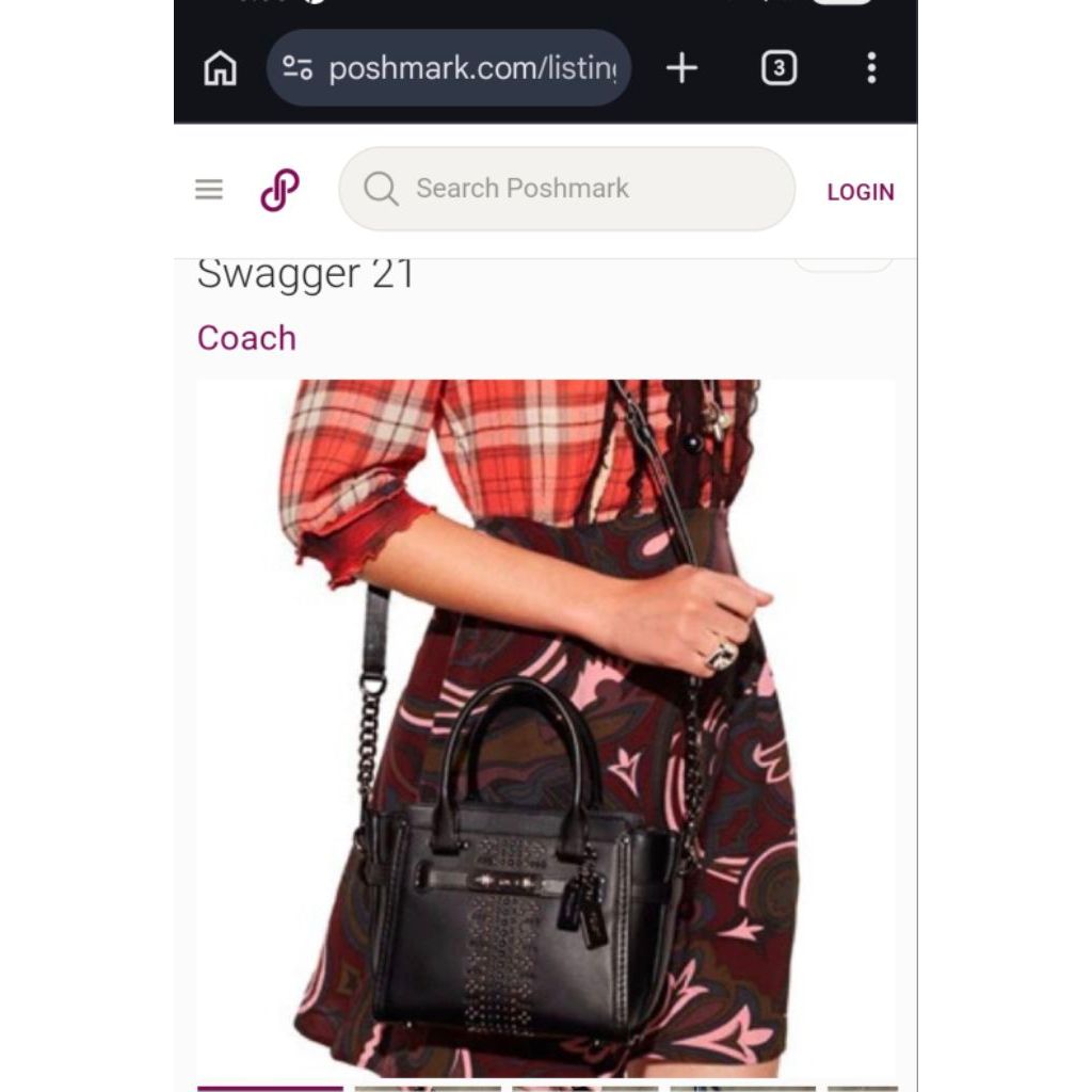 Coach Swagger Rivets Preloved