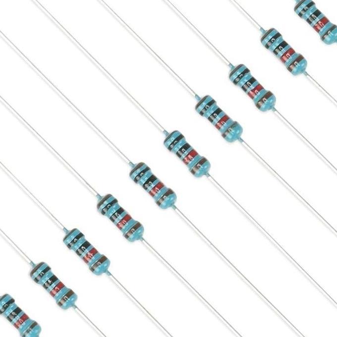 BRAVECOU 600pcs Resistor Metal Film 1/4w 1% Metal Filem Perbungkus 10r-1m Ohm