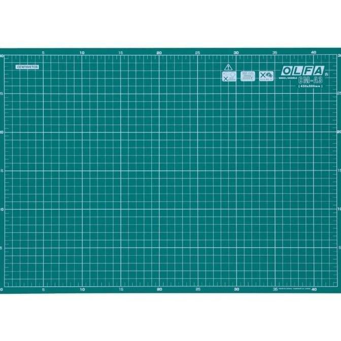 KALGURIO OLFA CM-A3 Alas Potong Kertas Kain 43 x 30 cm Cutting Mat A3 17" X 12"