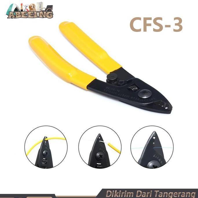 BRAVECOU Stripper Fiber Optic 3 Hole Fiber Optik Stripper Fiber Optic Stripper Tang Fiber Optical St