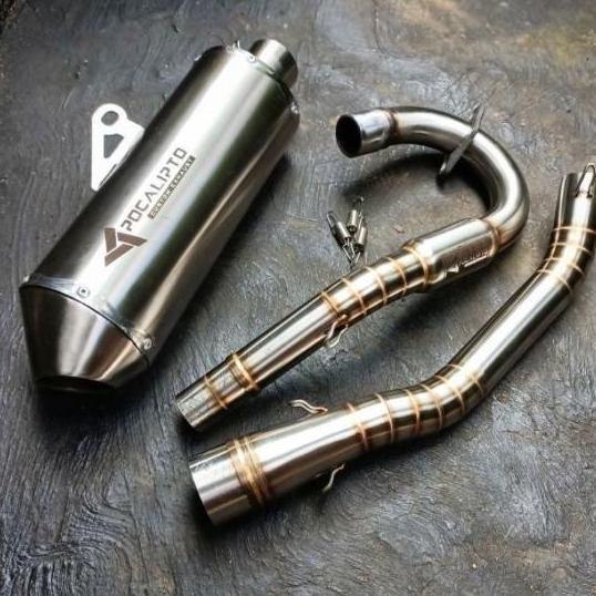 CORNUE Knalpot racing Tiger Trail / Megapro / GL rangka KLX mesin Bore Up