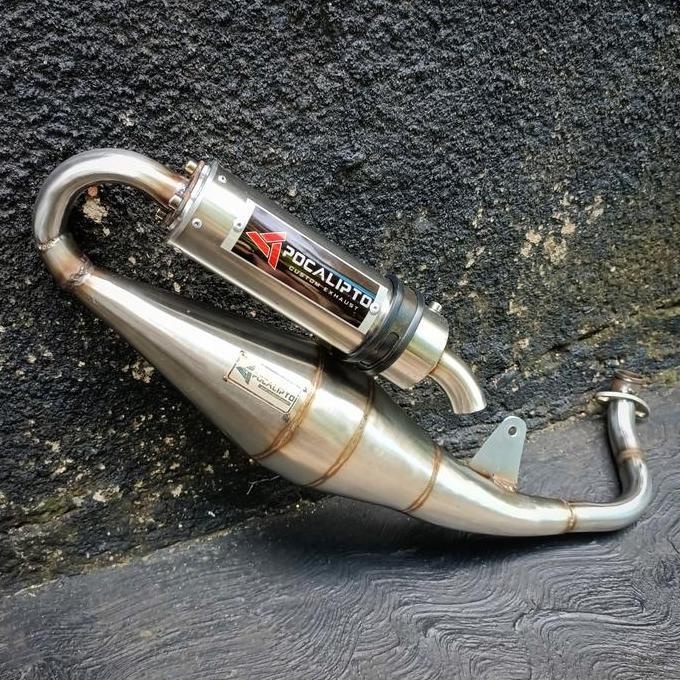 CORNUE Knalpot Custom Qingqi 100 / Sanex Hussar / QJ50 / Glide 100 stainless
