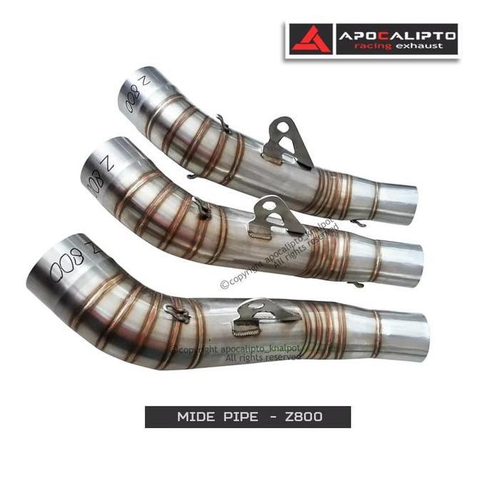 CORNUE Mide Pipe / Pipa Slip On untuk Kawasaki Z800 Stainless