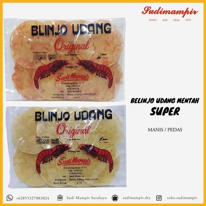 Emping Belinjo/Blinjo Udang Mentah Sudi Mampir | Oleh Oleh Surabaya