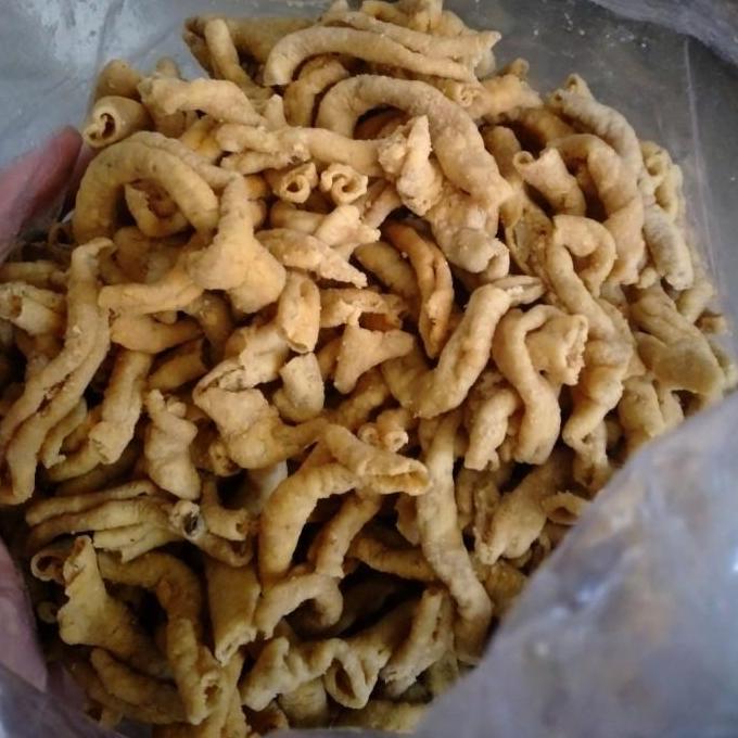 kripik usus ayam /kripik usus goreng tepung 250gr