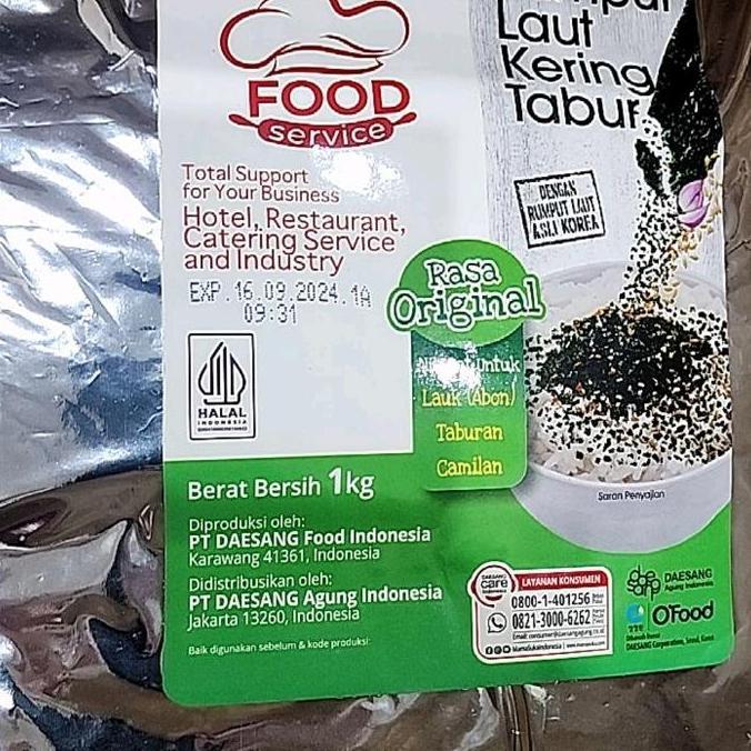 Bon nori 1Kg Nori tabur 1kg Gim bori 1kg