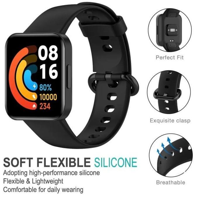 Strap Silicone / Tali Jam Xiaomi Redmi Watch 2 / Watch 2 Lite