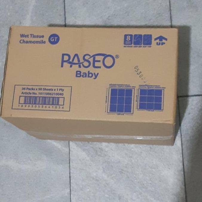 1 Dus - Tisu Basah PASEO Baby Wipes 50s SS