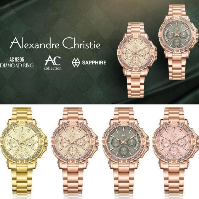 ALEXANDRE CHRISTIE AC9205 BF AC 9205  JAM TANGAN WANITA ORIGINAL AC COLLECTION
