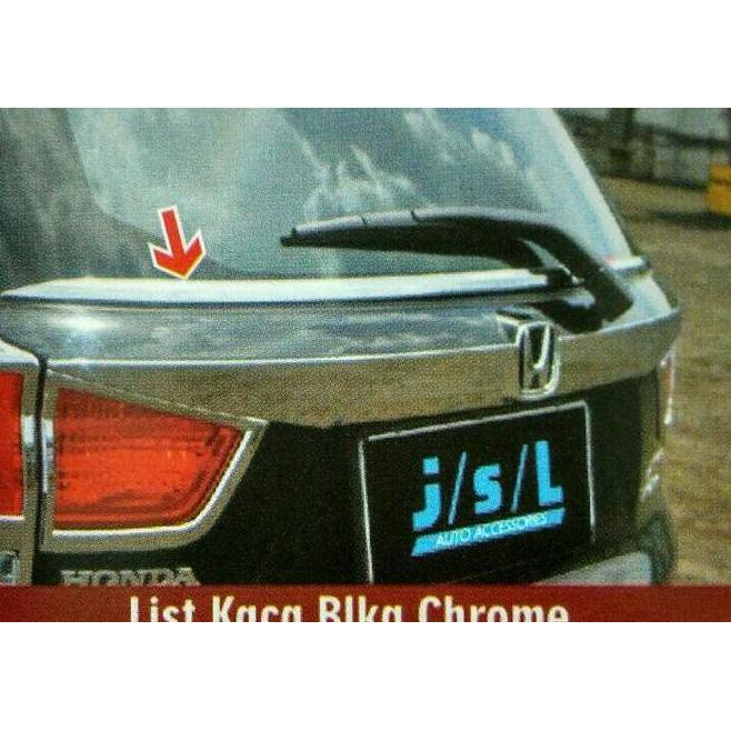 Lis Kaca Belakang Kaca Mobilio Chrome