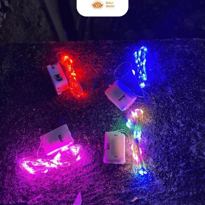 Lampu Layangan 2 meter - Lampu Layangan Kawat Baterai - Lampu Layang Layang Baterai - Lampu Layangan