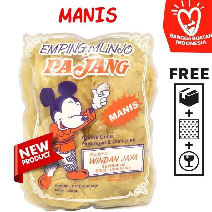 Emping Melinjo / Belinjo Pajang Asli Solo - Asin / Manis / Pedas Manis