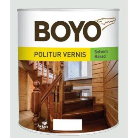 CAT POLITUR PLITUR VERNIS PERNIS KAYU BOYO 1/2 Liter PERNIS KUSEN PINTU MEJA KURSI LEMARI JENDELA