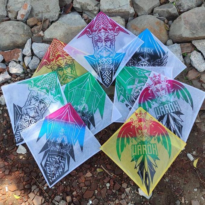 100Pcs Layangan Sukhoi Warok Standard Bambu Apus ukuran 57 Arku Mix Keras sedang dan Empuk