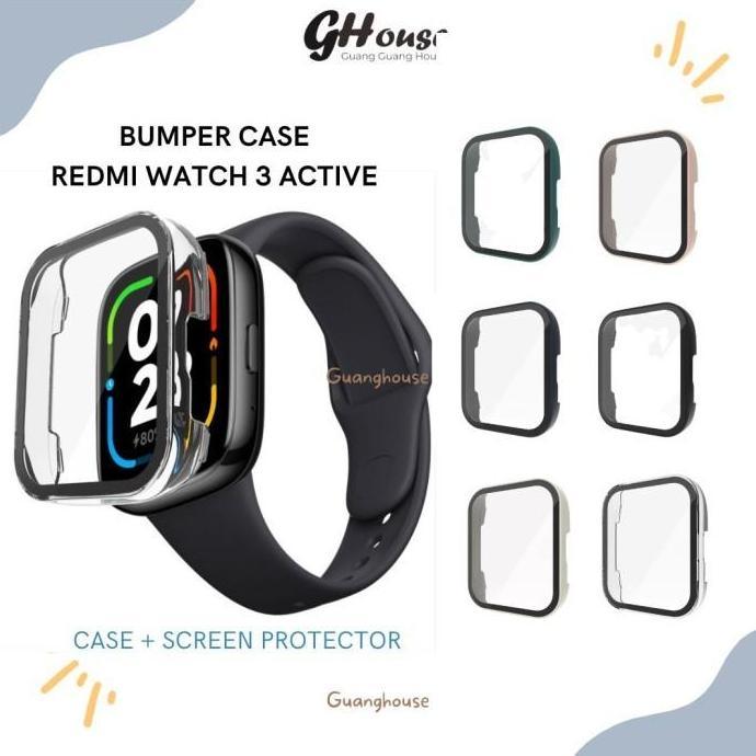 Bumper Case Redmi Watch 3 ACTIVE Screen Protector Redmi Watch 3 ACTIVE