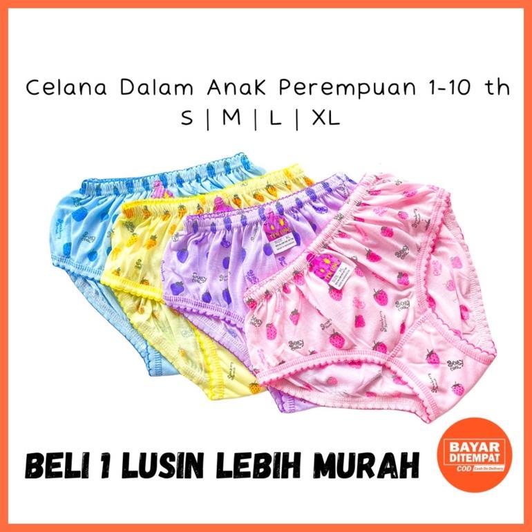 Limited 1 Lusin Cd Celana Dalam Anak Perempuan Cewek Lusinan / Boxer Anak Celana Dalam Bayi Perempua