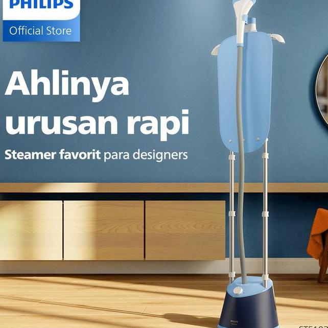 Philips Ste103020 Stand Steamer 1 Series Ste1030 1800W Blue Setrika Uap Strika Uap Philips Setrika U