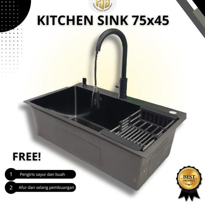 Kitchen Sink 7545 1 Lubang Hitam Kitchen Sink 7545 1 Lubang Bla Kitchen Sink 1 Lubang Set Kran