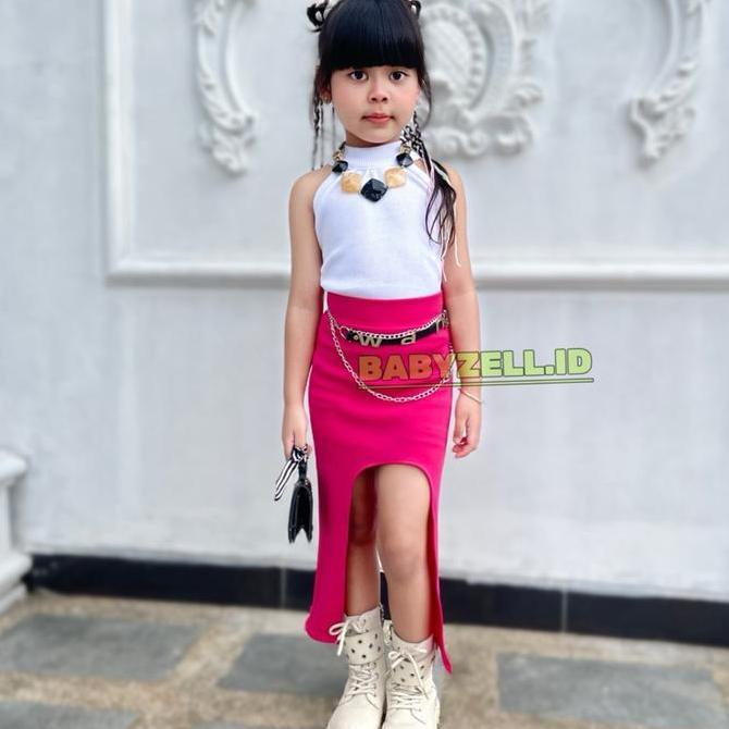 Ebijwaro- Set Anak Perempuan Catwalk Costum Baju Fashion Show Usia 4-12Th