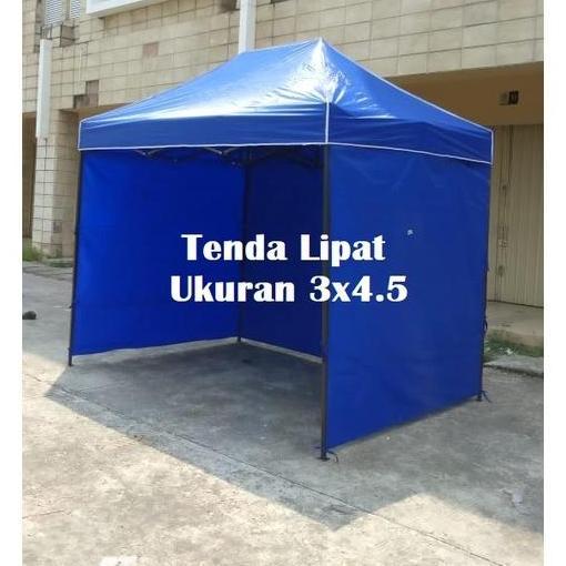 Tenda Lipat 3X4.5 Lengkap Dinding Polos 3 Sisi
