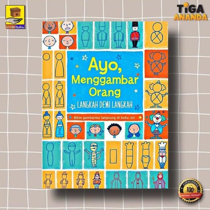 Buku Anak / Ayo Menggambar Orang langkah Demi Langkah / Buku Anak TK TP