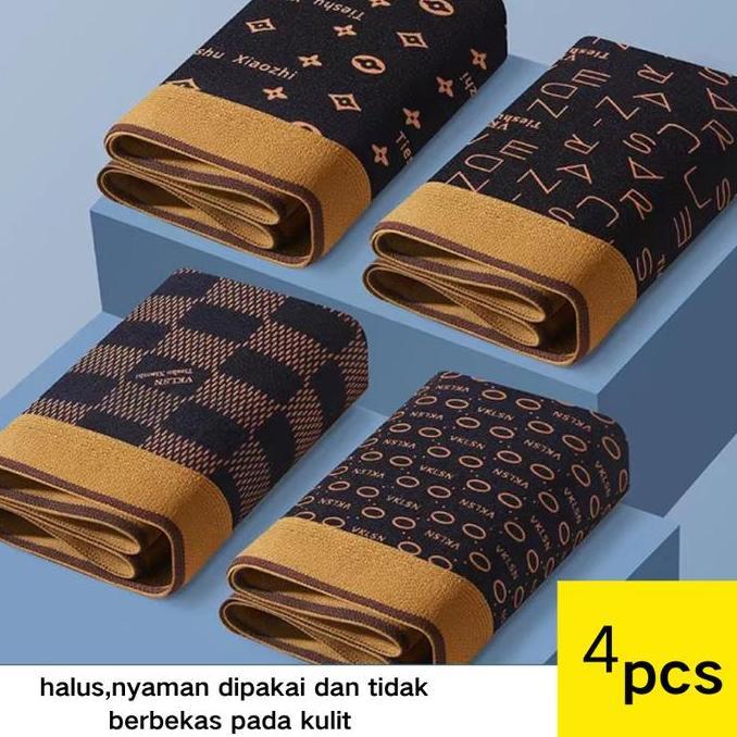 Veshje- Vimisu Celana Dalam Pria Motif Mewah Terbaru Bahan Adem Seamless Boxer Katun Nyaman Pendek D
