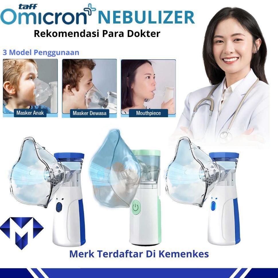 Maslinda Nebulizer Alat Uap Terapi Bantu Pernapasan Mengencerkan Dahak Portabel Handheld Inhaler Asm