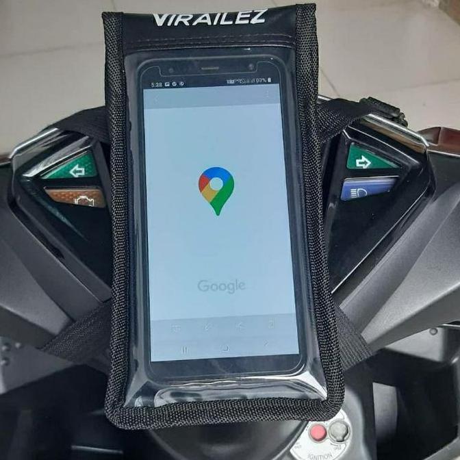 Holder hp motor waterproof universal tas hp motor kuat anti jambret