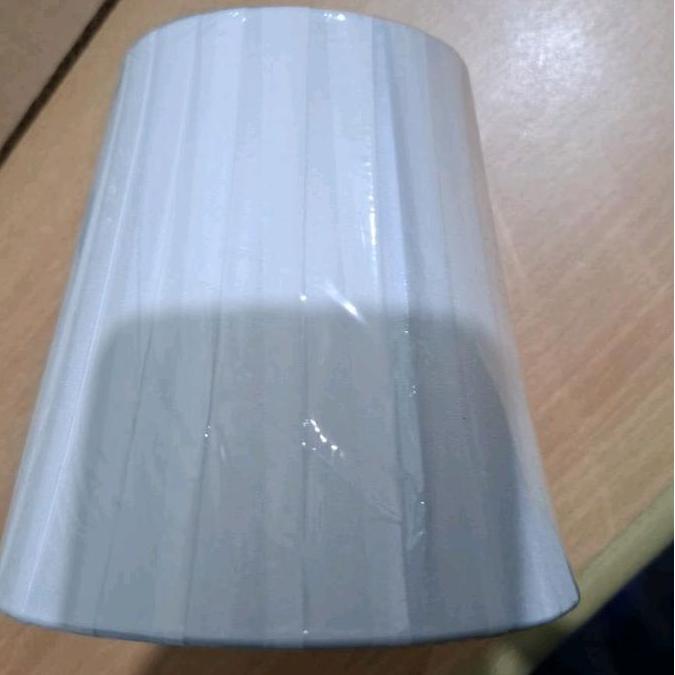 PROMO HARI INI - KAP JEPIT LAMPU HIAS CRYSTAL LILIN WARNA PUTIH BAHAN KAIN