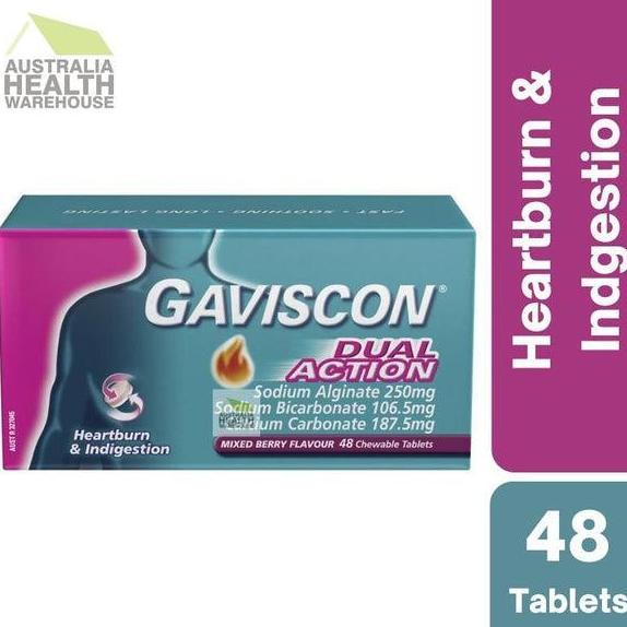 Gaviscon Dual Action Mix Berry 48 Tablets/ 16 Tablets