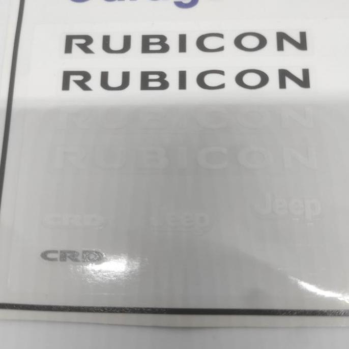 Sticker Detailing Rc 1:10 Jeep Wrangler Rubicon