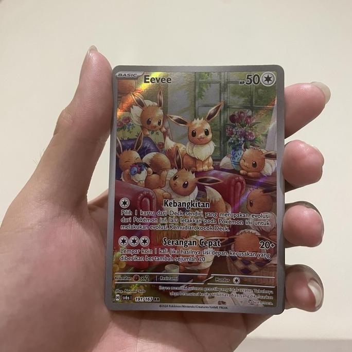 Terlaris Kartu Polemon Eevee Ar #191