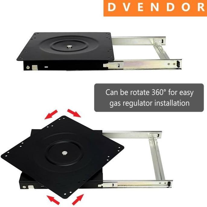RAK TEMPAT GAS TARIK SLIDING PULL OUT PORTER GAS LPG TRAY TROLI RODA