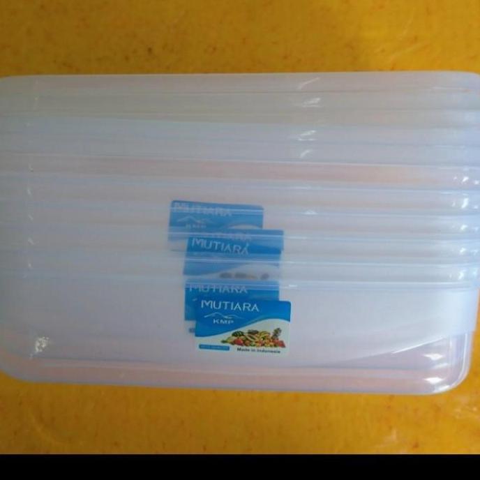 Kotak Makanan Plastik Transparan KMP MUTIARA 900 Ml