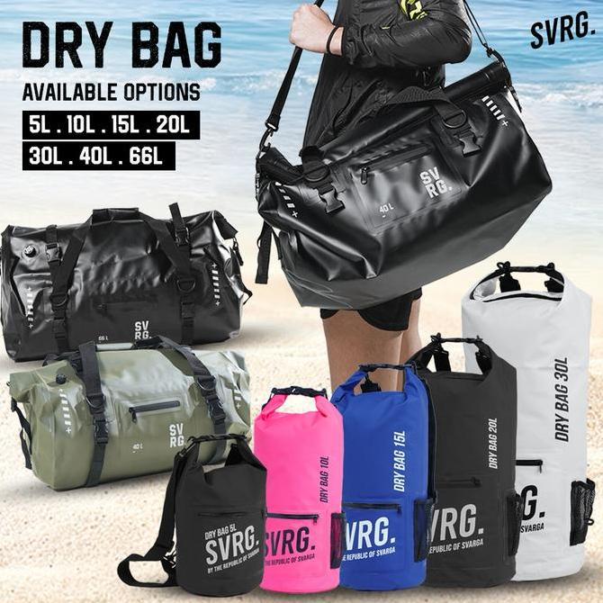 Svrg Duffel Dry Bag 40 L 40L 60L 60L Travel Bag Tas Olahraga Carrier Outdoor Gear Wateroof Bag Tas M
