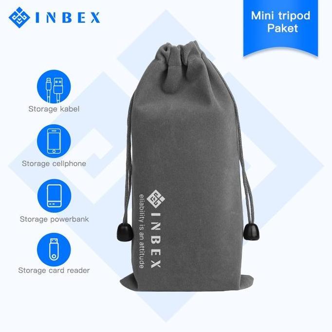 INBEX Earphone Cable Storage Bag Handphone Accessories Bag 10*20cm