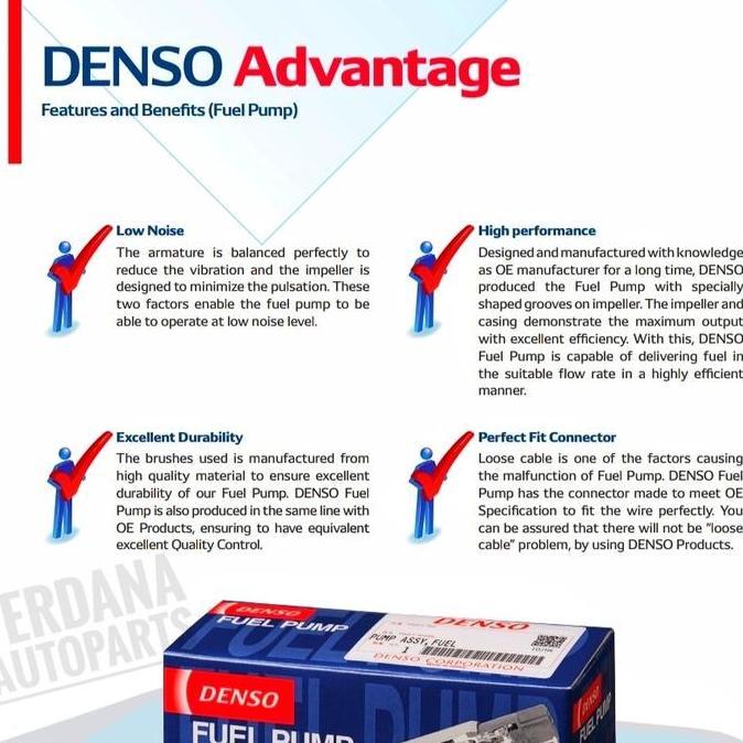Pompa Bensin Rotak Fuel Pump Denso 291000-9051 Asli Original