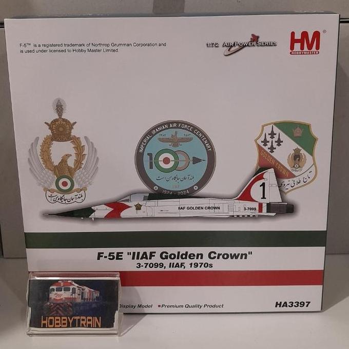 DIECAST PESAWAT HOBBY MASTER 1:72 HA3397 Northrop F-5E Tiger II IIAF Golden Crown 3-7099