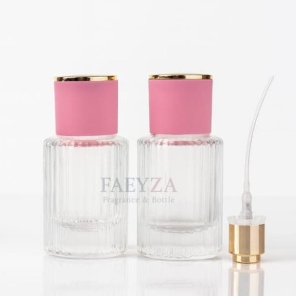 Kumo98 Botol Parfum Kosong Chloe 30ml Semi Press Tutup Pink - 12 Pcs