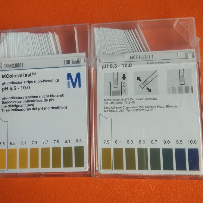 Ph Paper Ph 6,5-10 Merck. Cat. 109543. 100 Strip / Pack Original