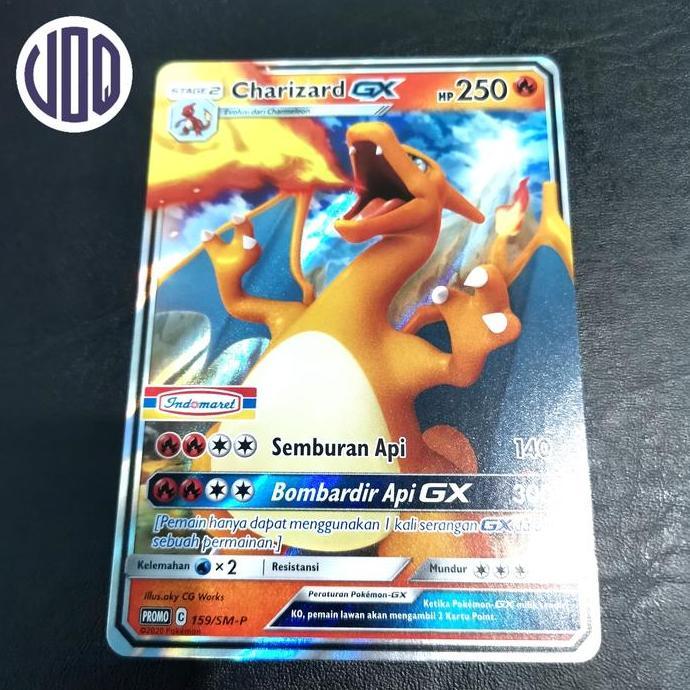 Terlaris Charizard Gx Indomaret Kartu Promo159/Sm-P Tcg