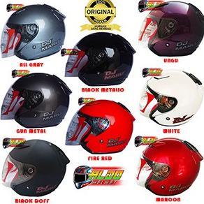 Helm | kyt | KYT DJMARU | KYT DJ MARU SOLID TERBARU | Helmet half face  SNI cewek cowok | original |
