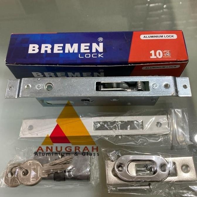 Kunci Pintu Sliding / Geser Aluminium Bremen 4423