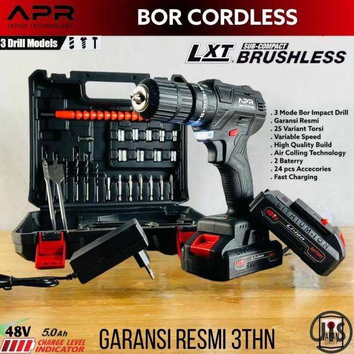 KOREA impact drill baterai cordless mesin bor beton besi kayu NRT PRO