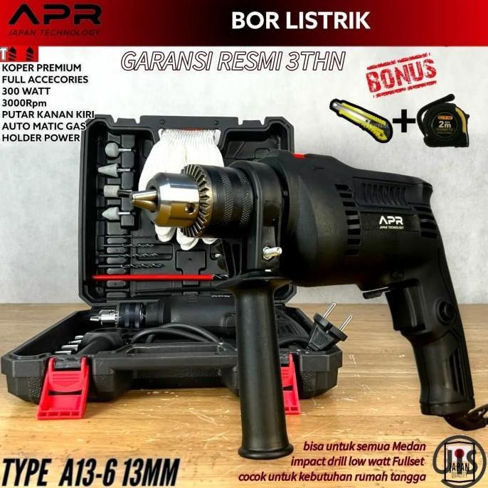 mesin bor uchiha 13mm type 13-5 heavy duty kerja berat drill listrik